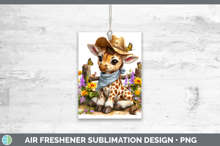 Animals Summer Bandana Giraffe Air Freshener Sublimation Car