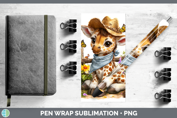 Animals Summer Bandana Giraffe Pen Wrap Sublimation Pen Desi