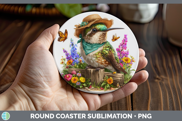 GorgeousAnimals Summer Bandana Round Coaster design.