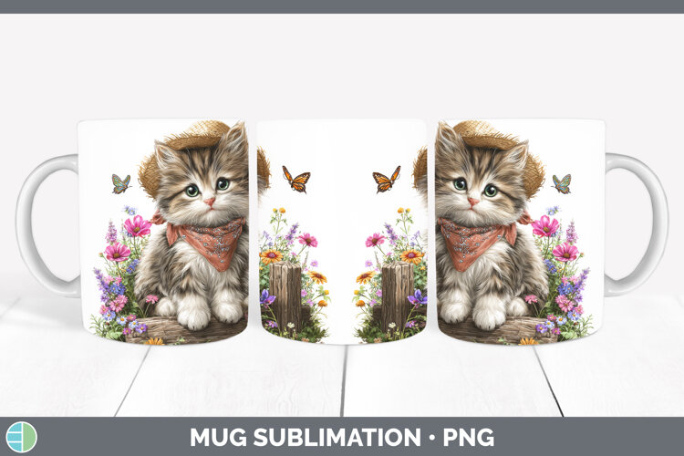 GorgeousAnimals Summer Bandana Mug Wrap design.