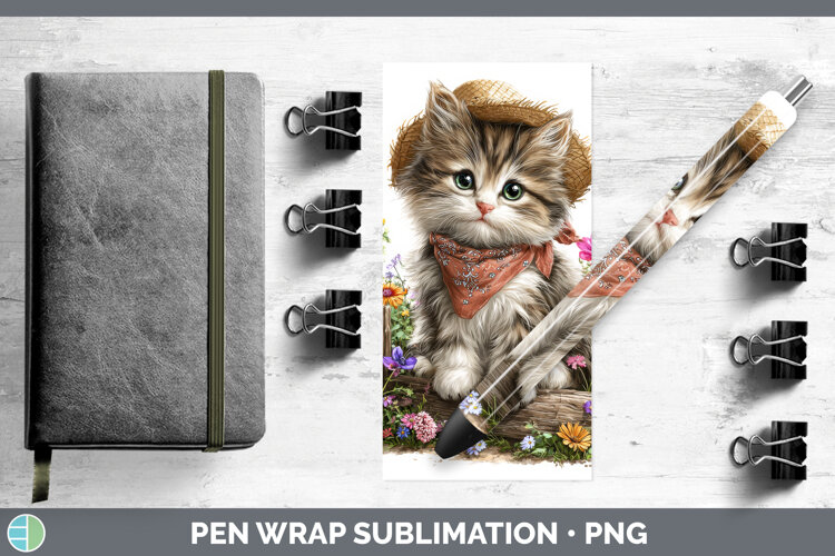 GorgeousAnimals Summer Bandana Pen Wrap design.