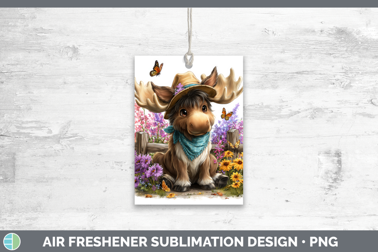 Animals Summer Bandana Moose Air Freshener Sublimation Car F