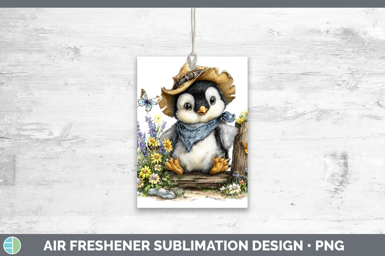Animals Summer Bandana Penguin Air Freshener Sublimation Car