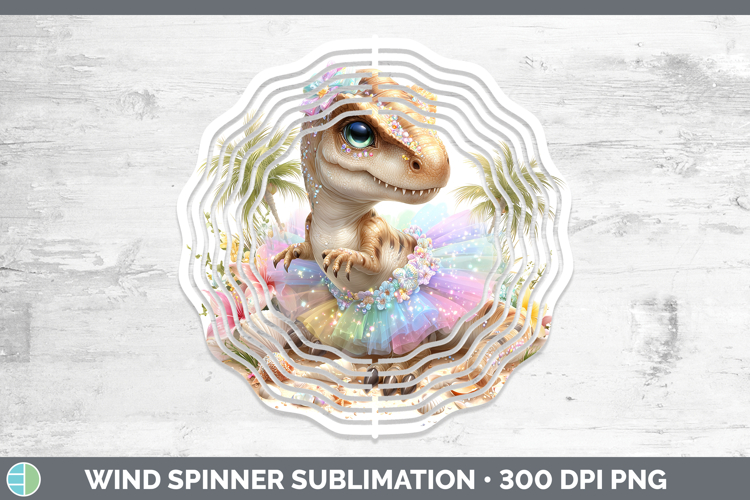 Animals Summer Beach Dinosaur Wind Spinner Sublimation Spinn