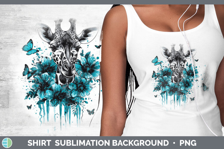 GorgeousAnimals Teal Drips Shirt design.