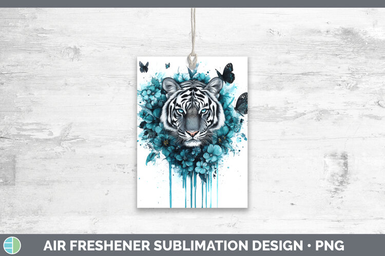 GorgeousAnimals Teal Drips Air Freshener design.