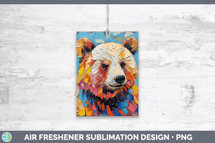 Animals Thick Paint Bear Air Freshener Sublimation Car Fresh