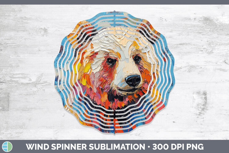 GorgeousAnimals Thick Paint Wind Spinner design.