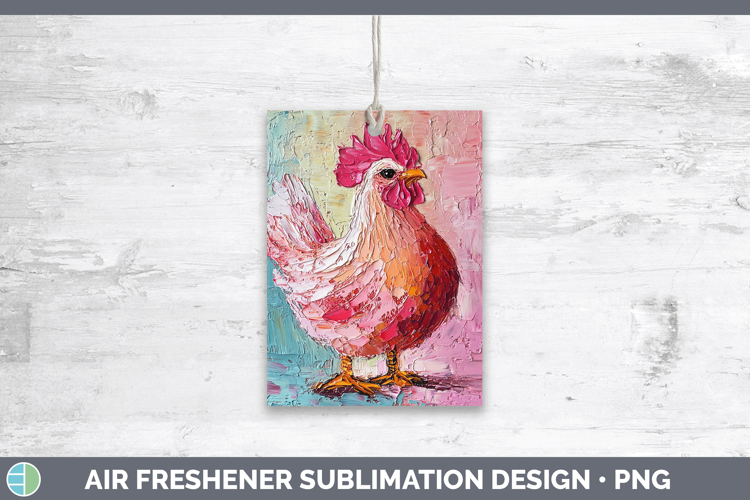 Animals Thick Paint Chicken Air Freshener Sublimation Car Fr