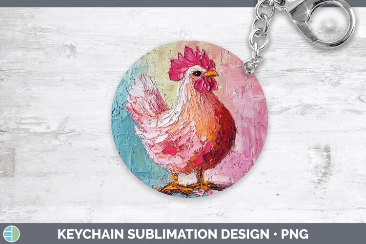 GorgeousAnimals Thick Paint Keychain design.