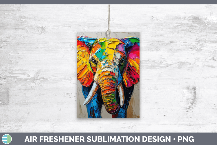 Animals Thick Paint Elephant Air Freshener Sublimation Car F