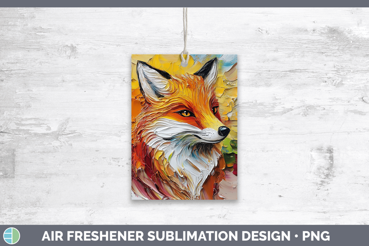 Animals Thick Paint Fox Air Freshener Sublimation Car Freshe