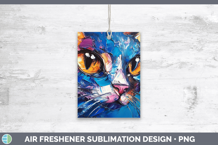 Animals Thick Paint Kitten Air Freshener Sublimation Car Fre