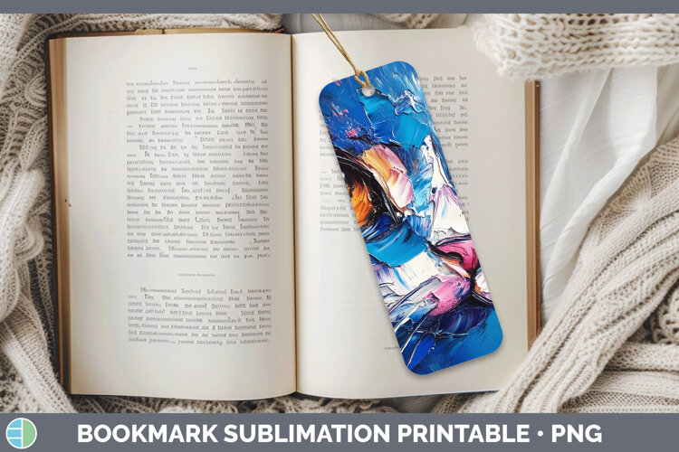 GorgeousAnimals Thick Paint Bookmark design.