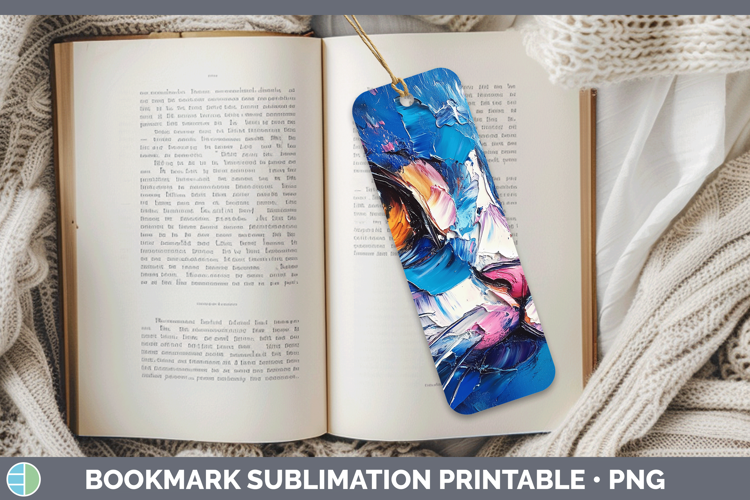 Animals Thick Paint Kitten Bookmark Sublimation Printable De
