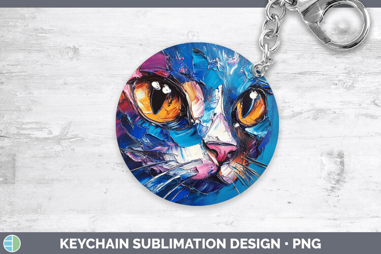 GorgeousAnimals Thick Paint Keychain design.