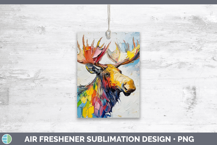 Animals Thick Paint Moose Air Freshener Sublimation Car Fres