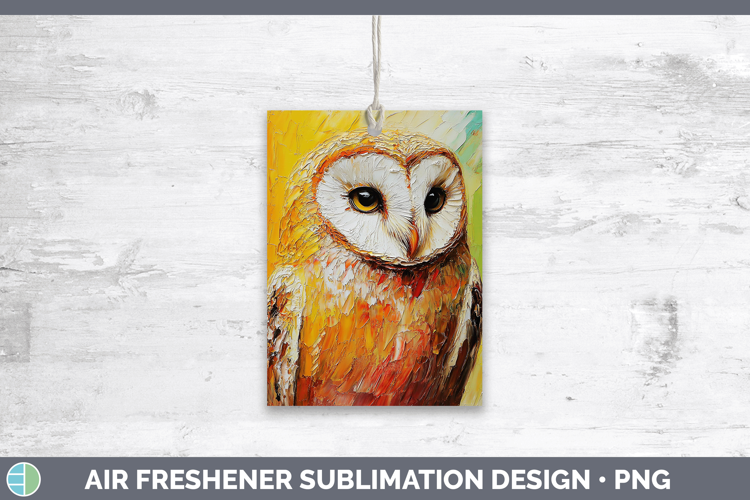 Animals Thick Paint Owl Air Freshener Sublimation Car Freshe