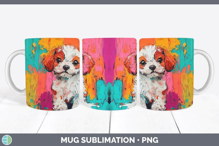 GorgeousAnimals Thick Paint Mug Wrap design.