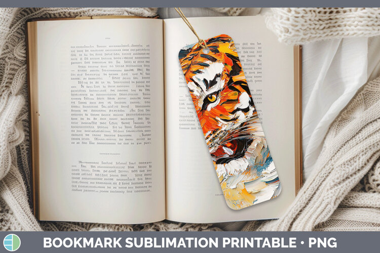 GorgeousAnimals Thick Paint Bookmark design.