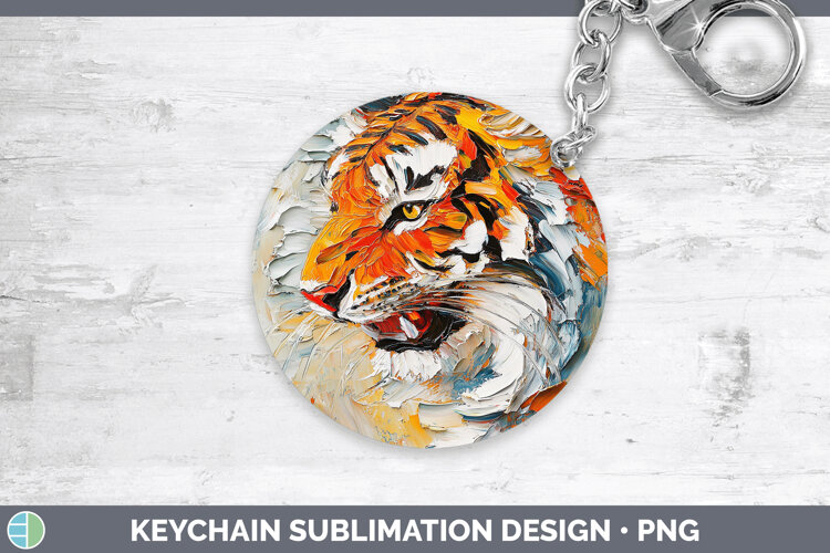 GorgeousAnimals Thick Paint Keychain design.