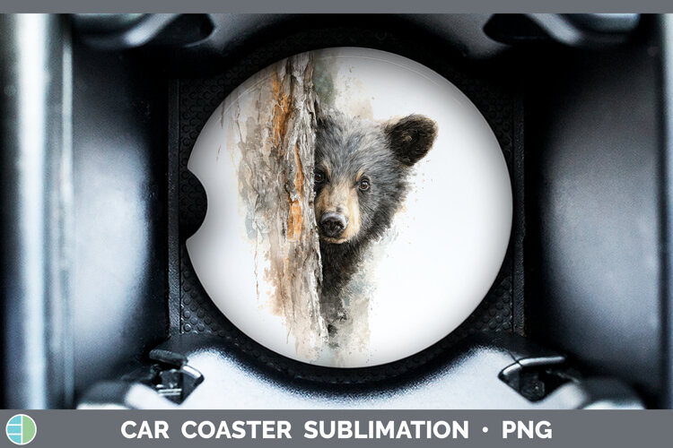 GorgeousAnimals Tree Peek Car Coaster design.