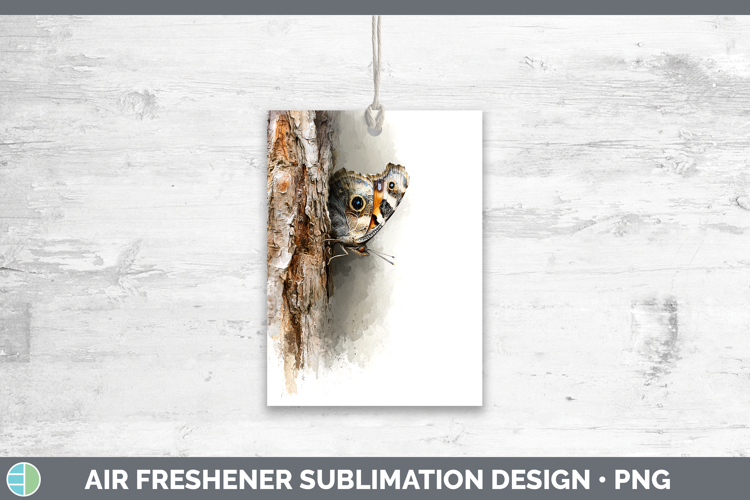 Butterfly Animals Tree Peek Air Freshener Sublimation Design