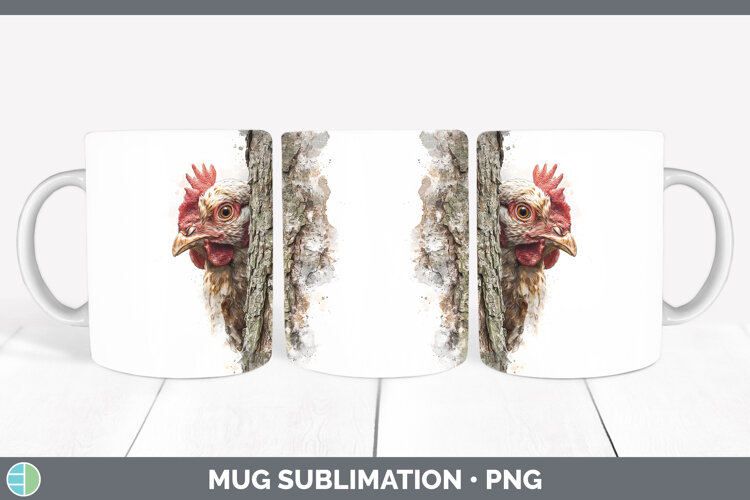 GorgeousAnimals Tree Peek Mug Wrap design.