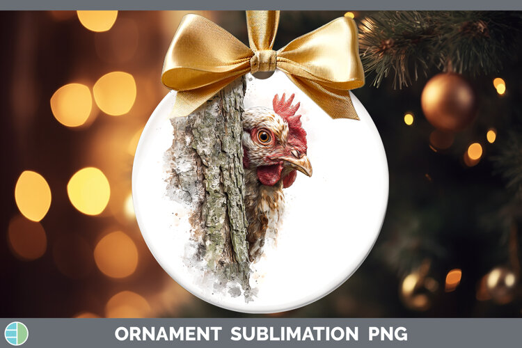 GorgeousAnimals Tree Peek Ornament design.