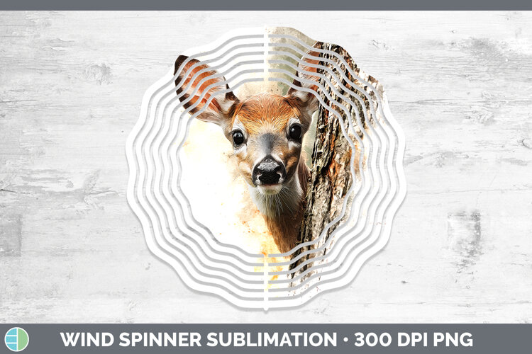 GorgeousAnimals Tree Peek Wind Spinner design.