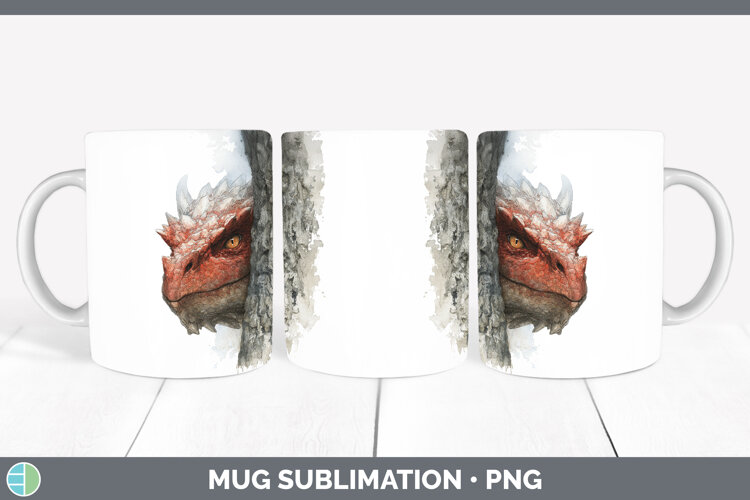 GorgeousAnimals Tree Peek Mug Wrap design.