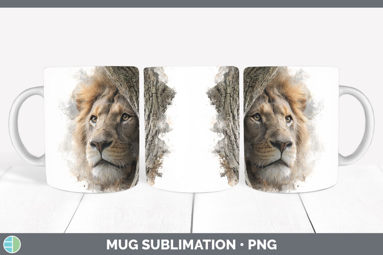 GorgeousAnimals Tree Peek Mug Wrap design.