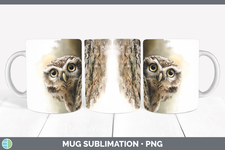 GorgeousAnimals Tree Peek Mug Wrap design.