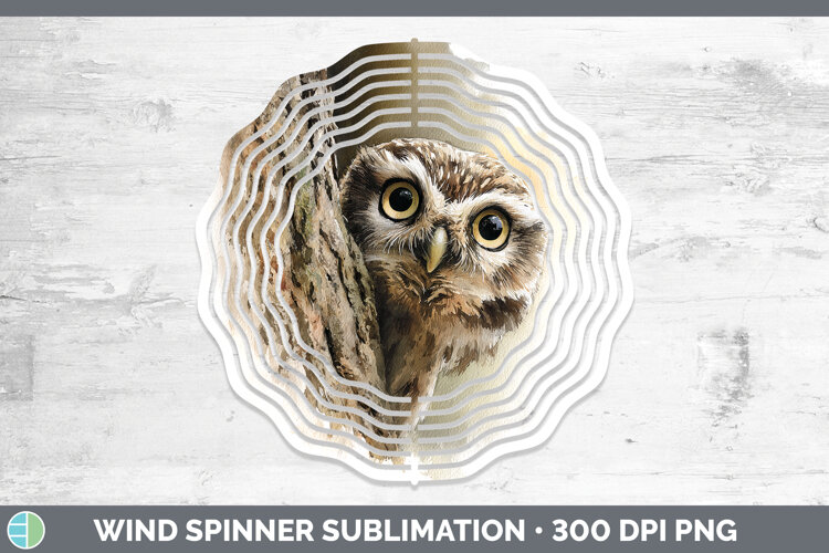 GorgeousAnimals Tree Peek Wind Spinner design.