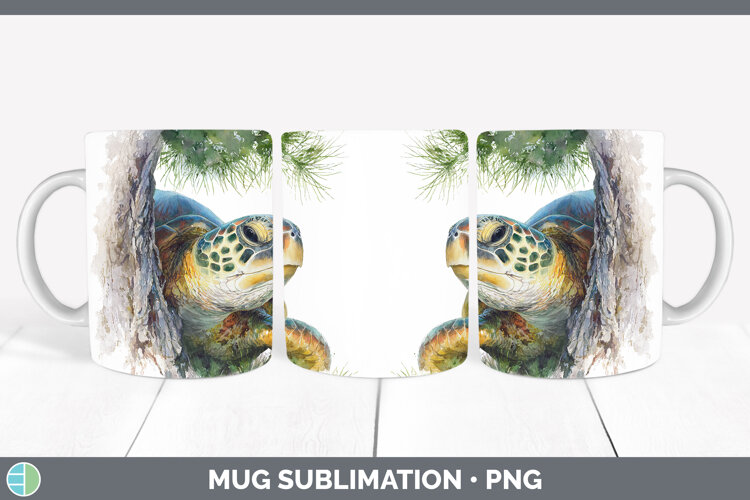 GorgeousAnimals Tree Peek Mug Wrap design.