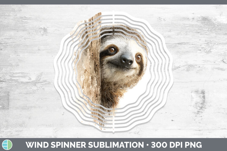 GorgeousAnimals Tree Peek Wind Spinner design.