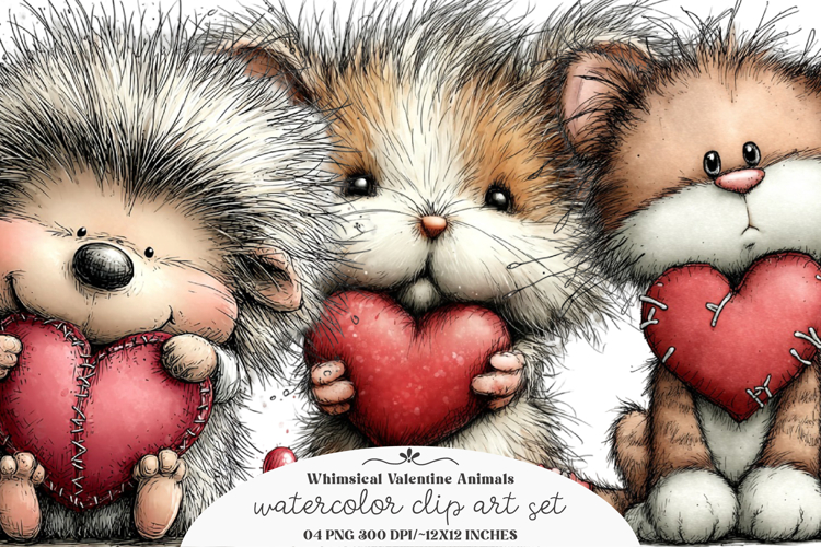 Valentine Hearts Clipart Image 13