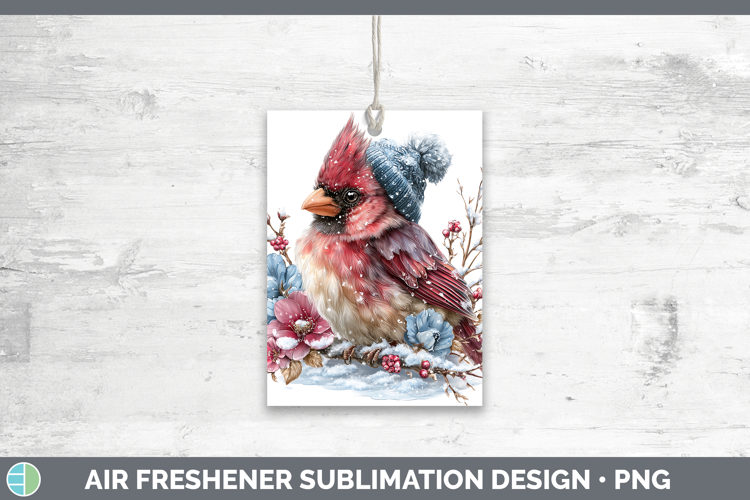 Cardinal Animals Winter Knit Hat Air Freshener Sublimation D