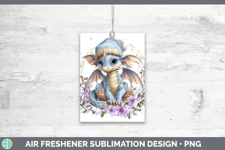 Dragon Animals Winter Knit Hat Air Freshener Sublimation Des