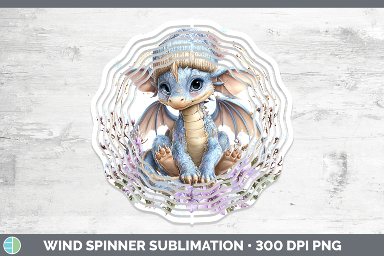 Dragon Animals Winter Knit Hat Wind Spinner Sublimation Desi