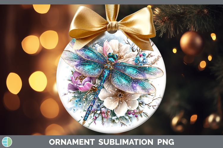 Dragonfly Animals Winter Knit Hat Ornament Sublimation Desig
