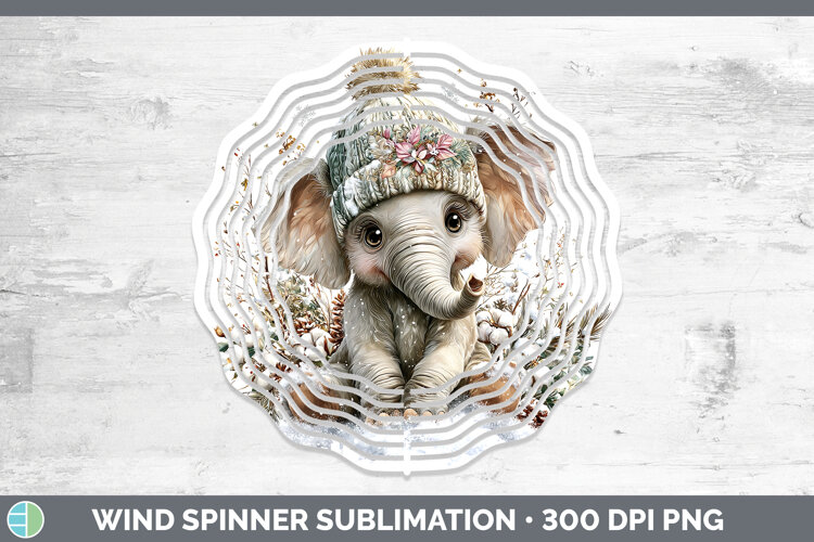 GorgeousAnimals Winter Knit Hat Wind Spinner design.
