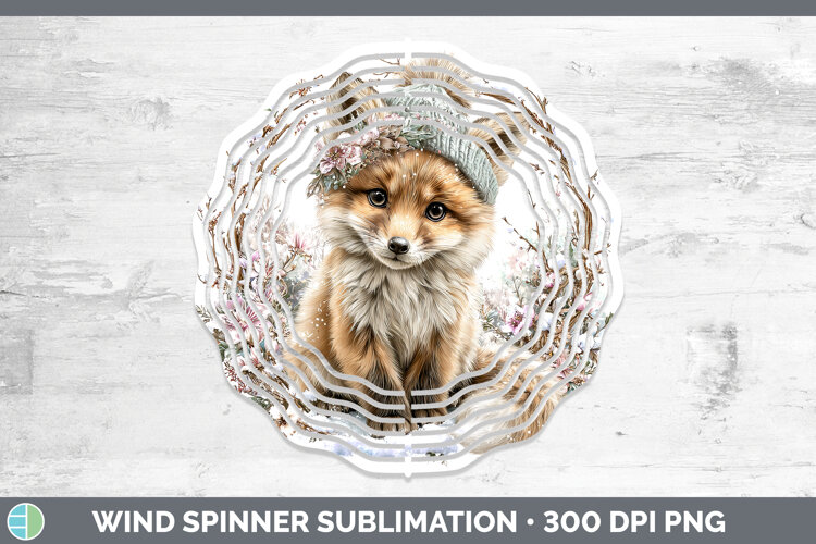 GorgeousAnimals Winter Knit Hat Wind Spinner design.