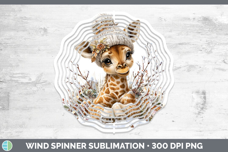 GorgeousAnimals Winter Knit Hat Wind Spinner design.