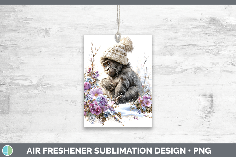 Gorilla Animals Winter Knit Hat Air Freshener Sublimation De