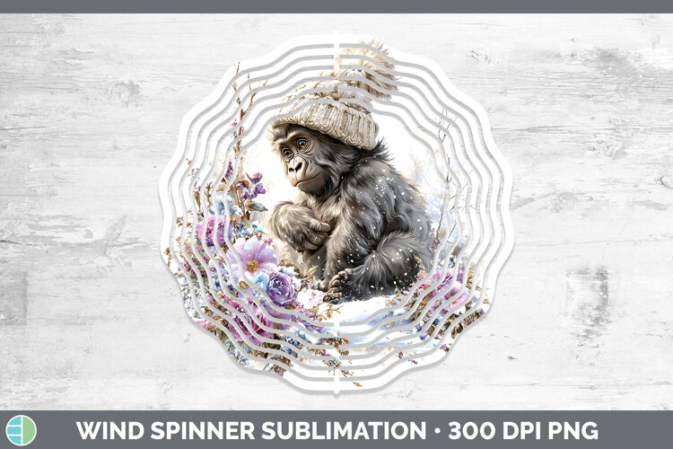 GorgeousAnimals Winter Knit Hat Wind Spinner design.