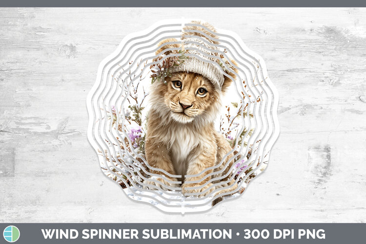 GorgeousAnimals Winter Knit Hat Wind Spinner design.