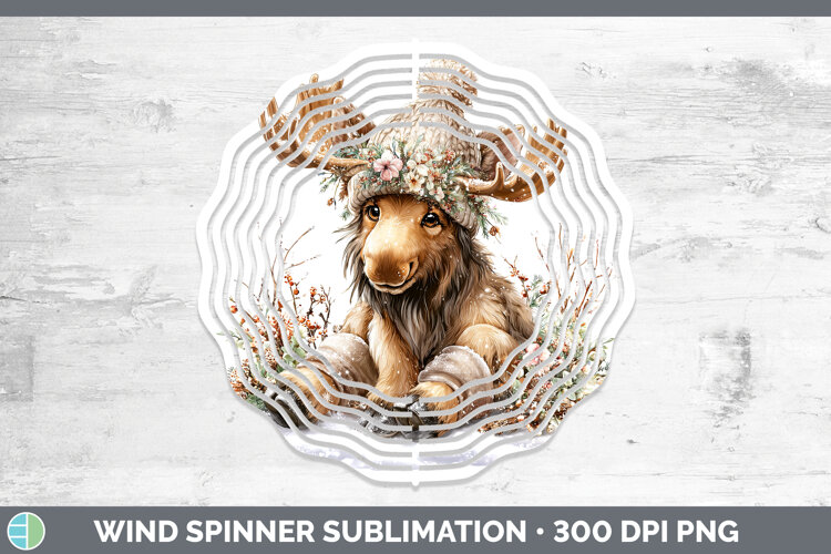 GorgeousAnimals Winter Knit Hat Wind Spinner design.