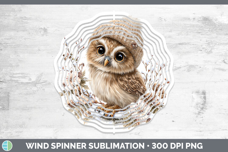 GorgeousAnimals Winter Knit Hat Wind Spinner design.