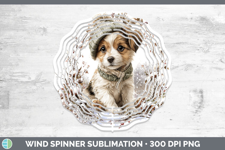 GorgeousAnimals Winter Knit Hat Wind Spinner design.